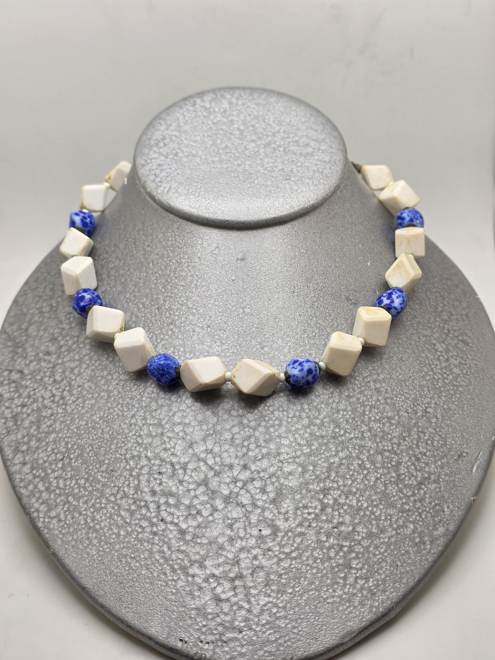 Miriam Haskell Milk Glass Necklace